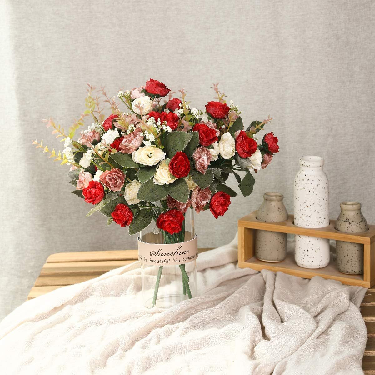 50g Weight bouquet Event & Party Supplies 1 Set Quantity Holiday, Banquet Occasion Silk Flower Material Flower Pattern Elegant, Romantic, Simple Style Style Elegant Romantic Simple Style Flower Silk Flower Artificial Flowers 7
