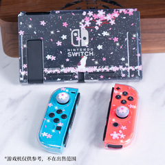 Nintendo Switch TPU Soft Case with Glitter Pink NS Pink Girl Cherry Blossom Theme Cover