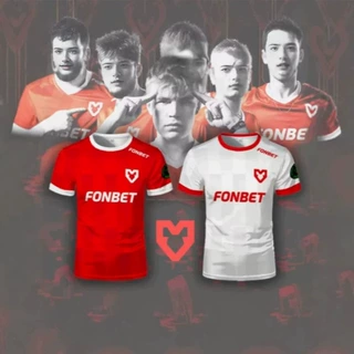 MOUZ 电子竞技队 V 领 T恤 CS2 俱乐部训练泽西 男女款