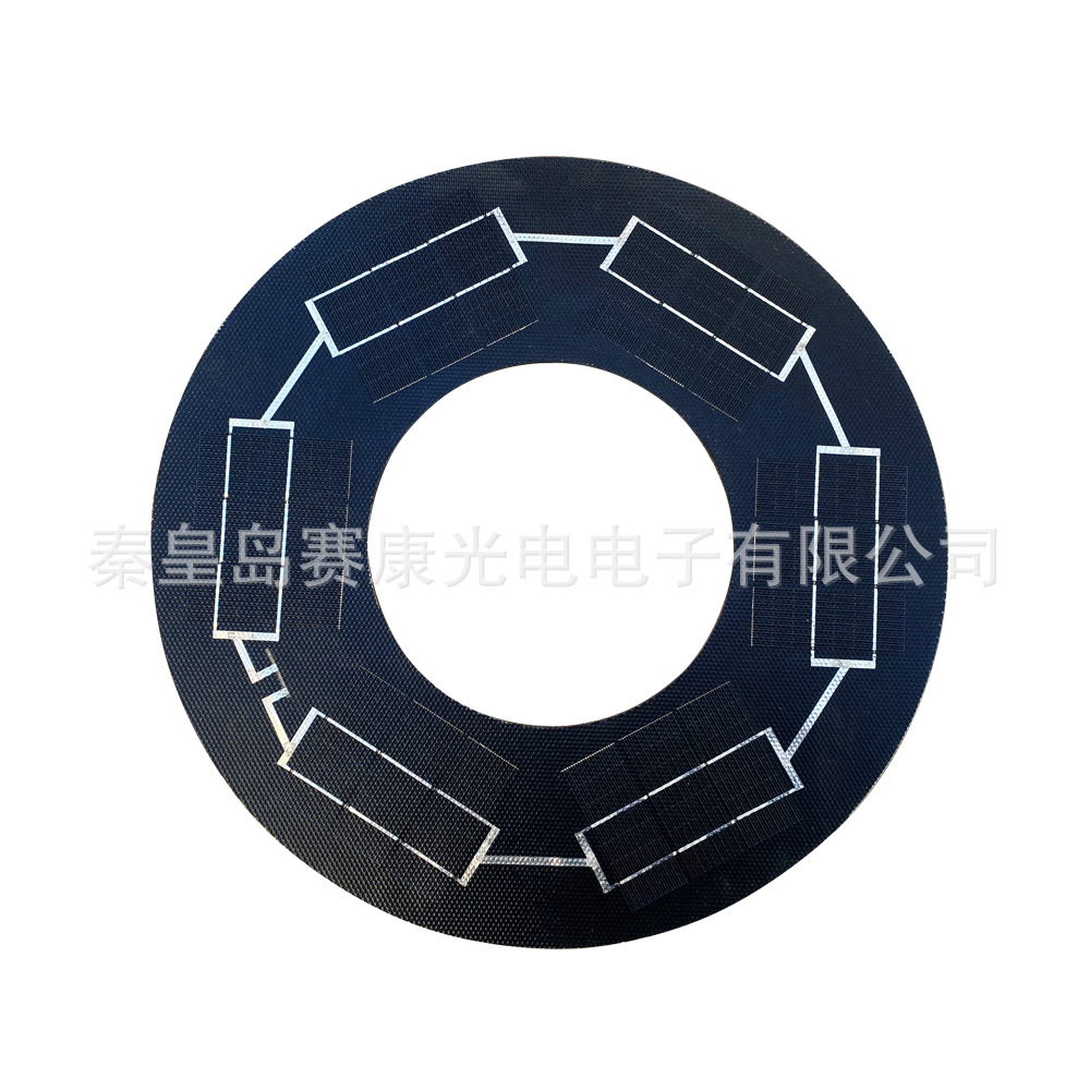 8W9V异形环形圆形组件太阳能板层压板厂家按需设计