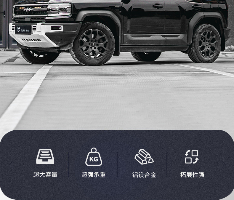 Suitable for equation Leopard 5 Snow Leopard roof platform luggage rack trunk ladder side hanging board off-road outdoor modification
