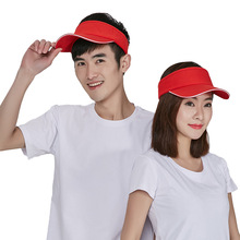 工作帽定 制印logo空頂帽志願者帽子遮陽帽無頂廣告宣傳帽網球帽
