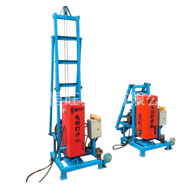 Rodas domésticas diesel hidráulico perforación de pozo de riego de 100 metros pequeña máquina de perforación de pozo de agua de 100 metros