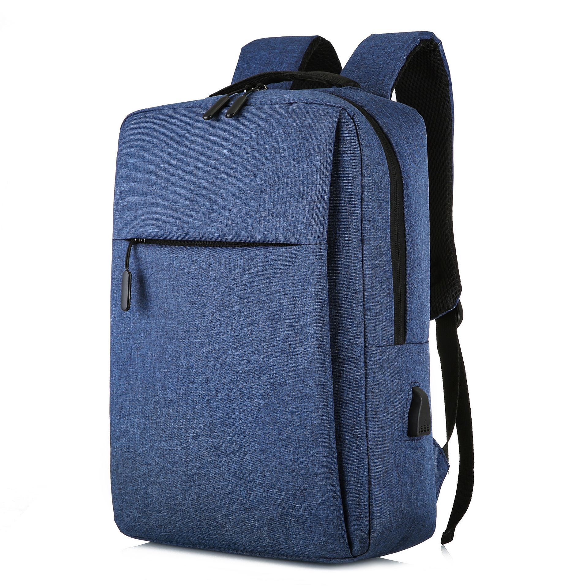 Mochila de comercio exterior para hombres y mujeres mochila recargable USB bolsa de computadora de negocios de 15,6 pulgadas con logotipo impreso mochila escolar de regalo