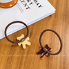 Cute accessory, elastic ponytail, advanced hair rope, with little bears, high-quality style