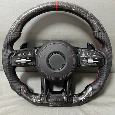 Mercedes-Benz 809AMG A-Class E-Class C-Class CLA GLC Forged Carbon Fiber Steering Wheel Upgrade Mercedes-Benz Steering Wheel Assembly