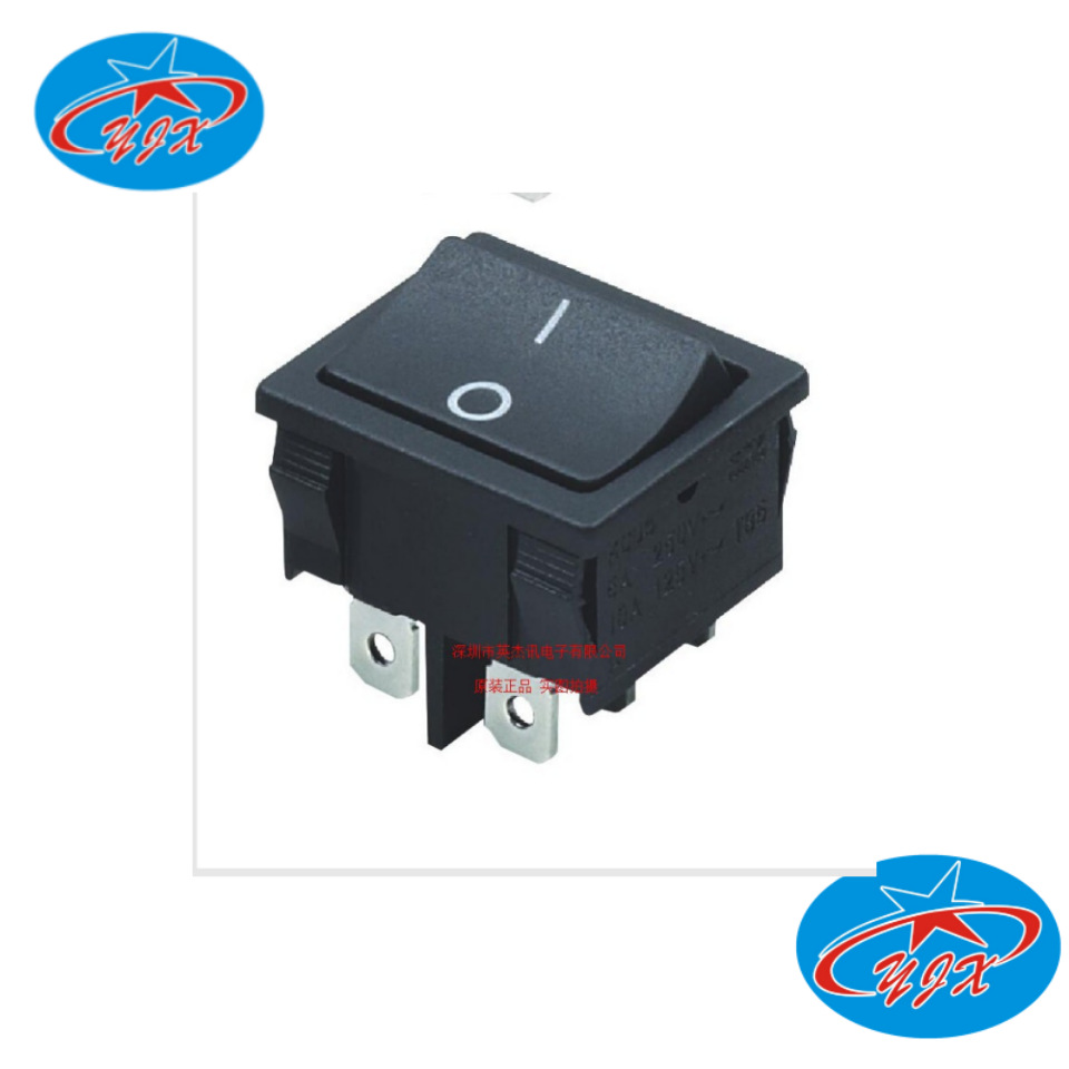 ZX中讯开关 KCD5-202 201 黑色 6脚2档 4脚2档 船型开关 10A250V