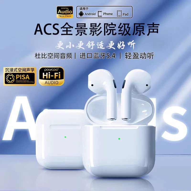 Apple, совместимые наушники Pro с увеличенным временем работы, Bluetooth, Intel Core i12, Pro4, для Android
