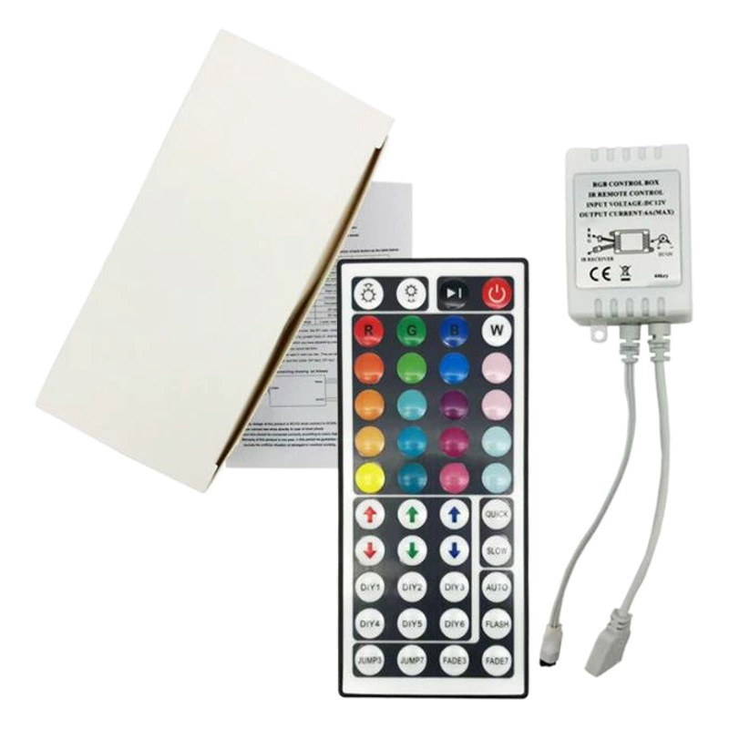 Заводской двойной красный источник 44 ключа инфракрасный красочный контроллер RGB затемняющий свет струнный модуль светодиодный красочный контроллер световой полосы