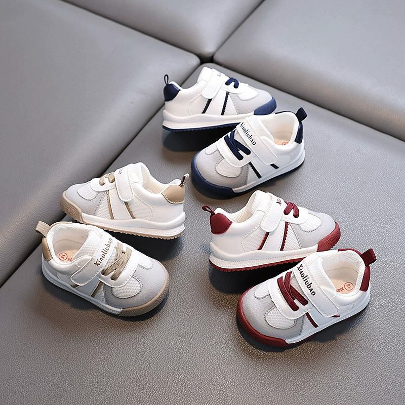 2025 Весна и Осень Кожаная Лапша 1-2 года Детская обувь для малышей на мягкой подошве