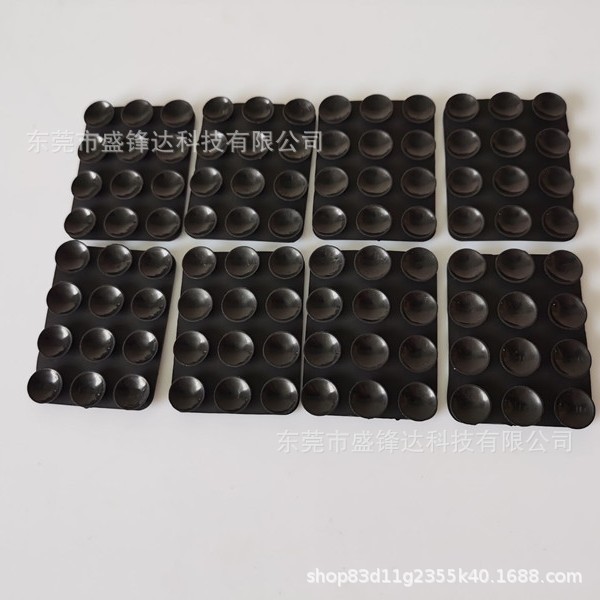 Funda de silicona antideslizante con ventosas para teléfono, 24 piezas en stock, soporte portátil móvil para teléfono, cuadrado, de silicona de una sola cara.