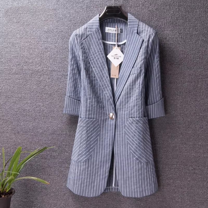 2026 Spring and Autumn New Plaid Suit Jacket for Women, Korean Style Slim Fit Casual Two-Button Mid-Length Fashion Blazer 2026 Spring and Autumn New Plaid Suit Jacket for Women, Korean Style Slim Fit Casual Two-Button Mid-Length Fashion Blazer