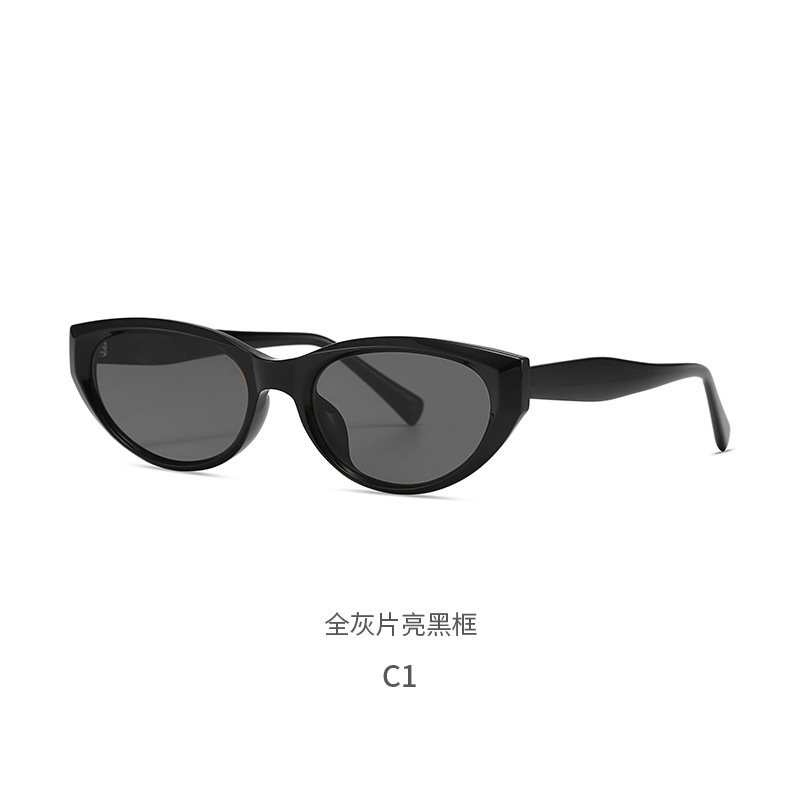 9071-C1/ 유광 블랙 프레임, 전체 회색 렌즈