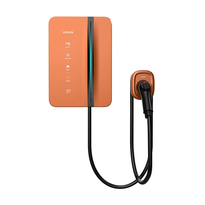 Swipe Customization for Electric Vehicles, Elektrikli avtomobil şarj cihazları - lava-orange-yd-ac7-s1w-single-gun-scan-code-version