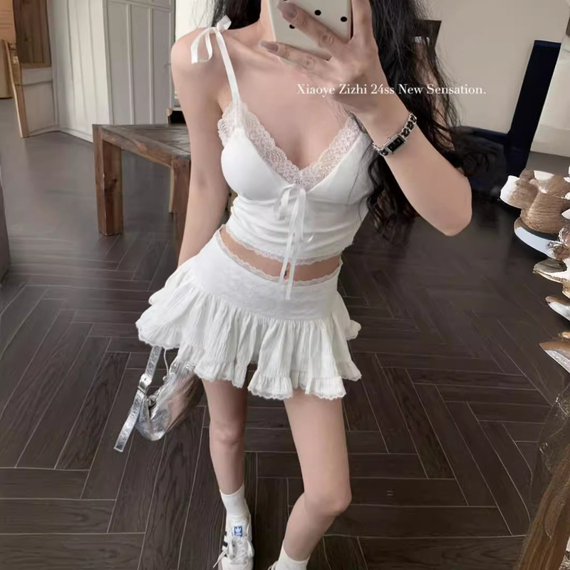 713# rayon net red I pure wind lace stitching vest suspenders women's spring bow lace women's 713# rayon net red I pure wind lace stitching vest suspenders women's spring bow lace women's