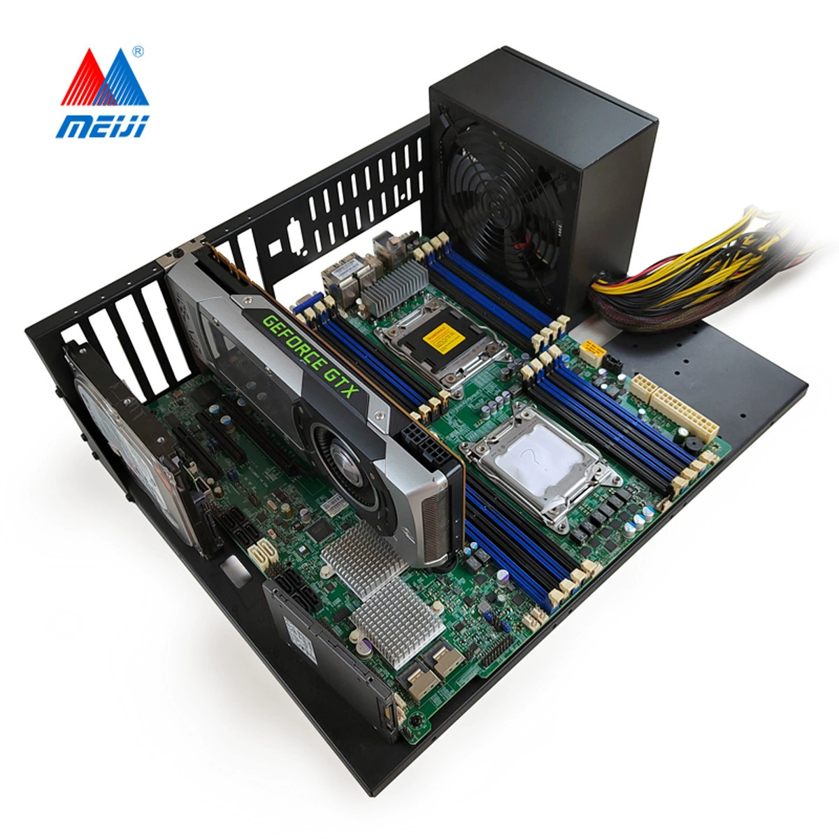 Корпус питания компьютера ATX/E-ATX для открытого шасси, крепление для двухканальной серверной материнской платы X79/X99