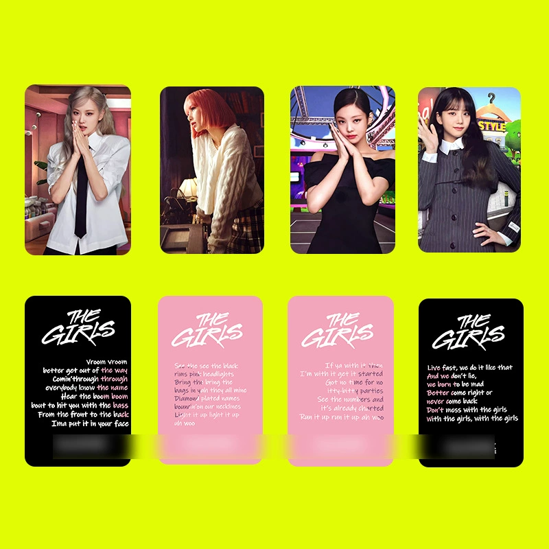Черный розовый Pink Ink BPTG The Girls K4 YG Карта Rose Park Caicai Jisoo Jin Zhixiu