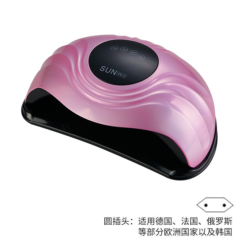 Lámpara de Uñas Transfronteriza al por Mayor, Lámpara de Fototerapia de Alta Potencia de 288W para Secado Rápido de Esmalte de Uñas en Gel, Lámpara UV Inteligente para Curado de Uñas