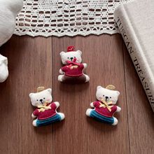 可爱卡通版小熊公仔玩偶配饰胸针钥匙扣diy手工鞋帽围巾服饰辅料