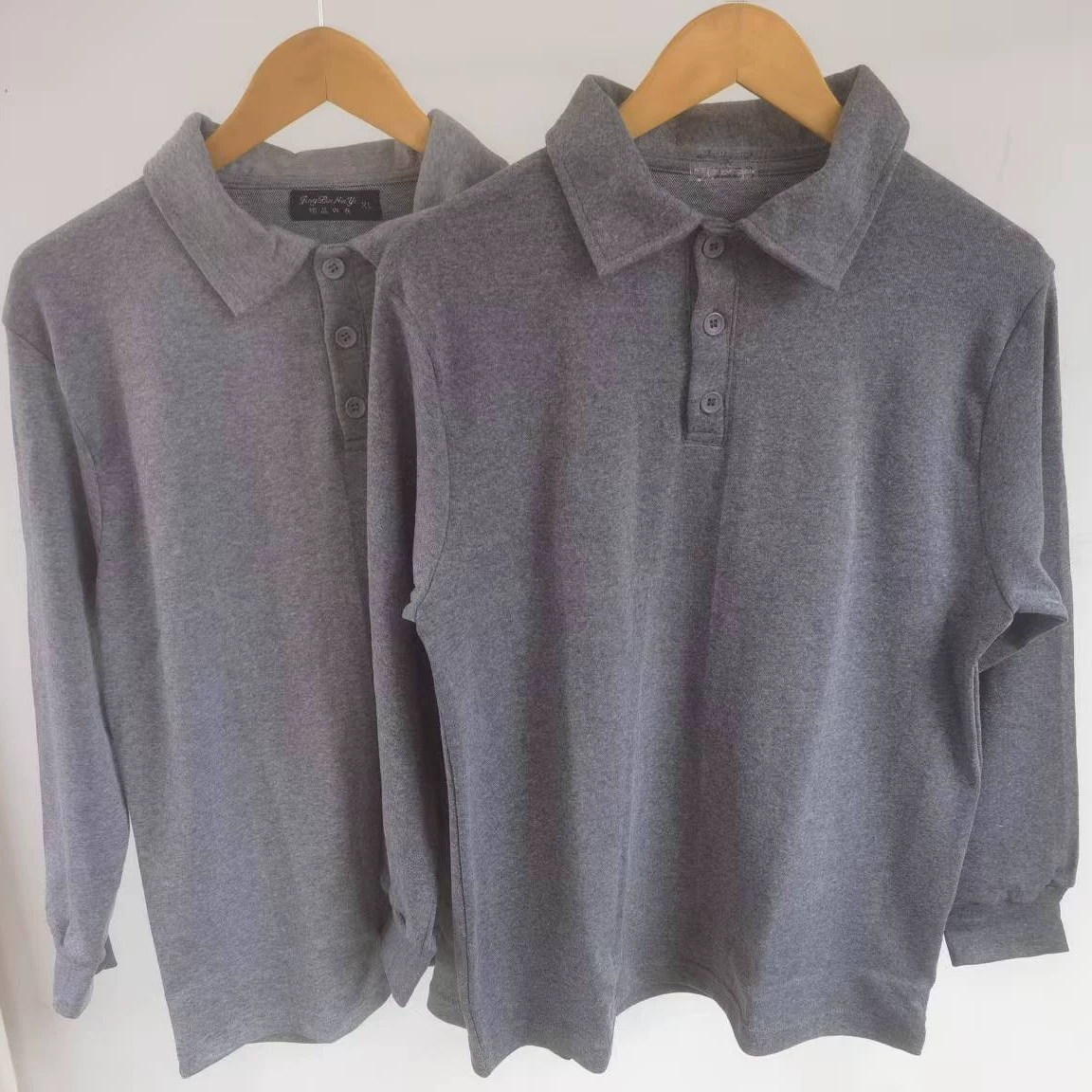 Новый стиль для взрослых мужчин рубашка поло с длинными рукавами кованая футболка дикий нижний топ весна и осень футболка с длинными рукавами оптом