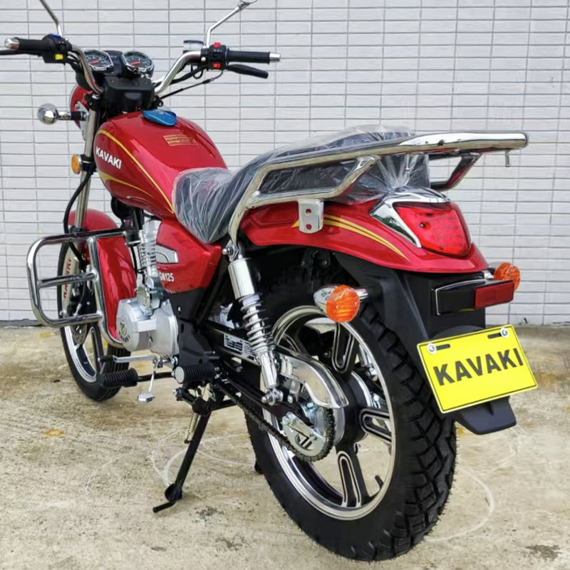 Red Kavaki Gn125 Retro Motorcycle Is a Perfect Fusion of Stunning Beauty and Strength at First Sight