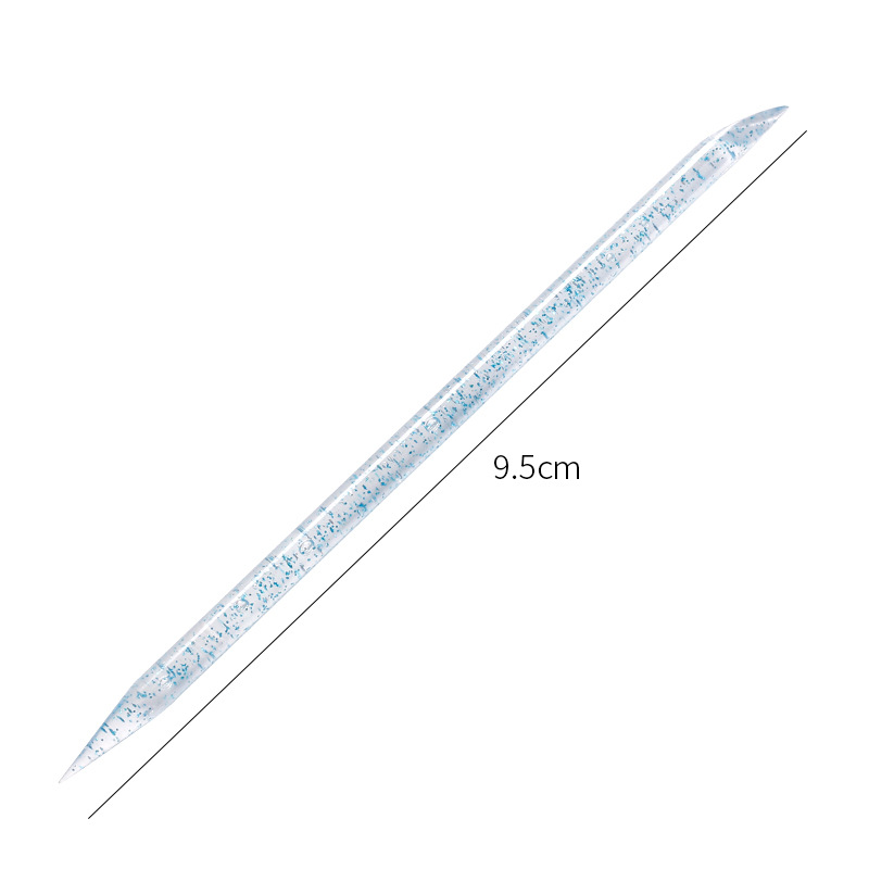 Herramientas de uñas de suministro directo transfronterizo Crystal Rod punto taladro palo signo acrílico doble cabeza piel muerta empuje 50 punto flor palo color mezclado