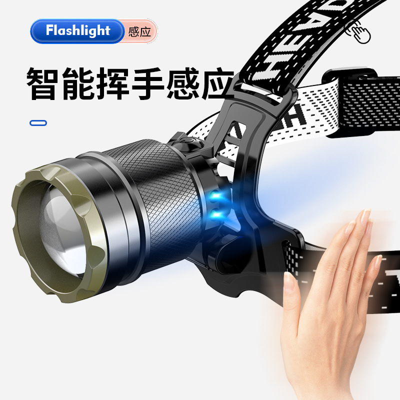 Tiktok caliente digital faro eléctrico blanco láser de aleación de aluminio Faro de inducción de larga resistencia de una sola pieza de entrega