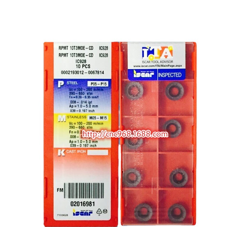 原装ISCAR伊斯卡R5加厚圆刀粒RPMT10T3MOE-CD IC928可转位飞刀片
