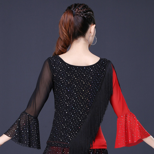 gcw square dance costume Latin dance modern dance clothes dance costumes for women adult new practice clothes tops