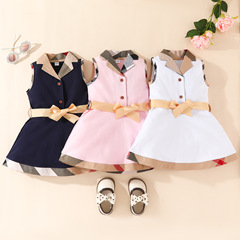 Little Girl Dress Summer Children's Clothing Infant Clothes Newborn Dress Baby Sleeveless Princess Dress Baby Clothes
