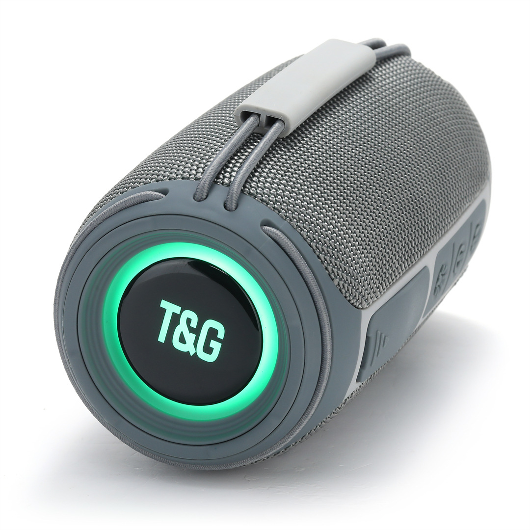 Nuevo altavoz Bluetooth transfronterizo TG657 deportes portátiles al aire libre cilíndrico RGB iluminación subwoofer portátil audio
