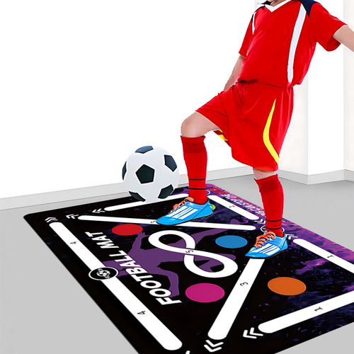 Football training mat anti-slip and noise reduction home use children's football mat rug training mat mini football home training mat
