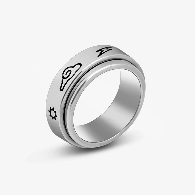 Нержавеющий стальной Spinner кольцо, вращающаяся полоса, многоразовый дизайн 6–8 мм, размеры 7–11