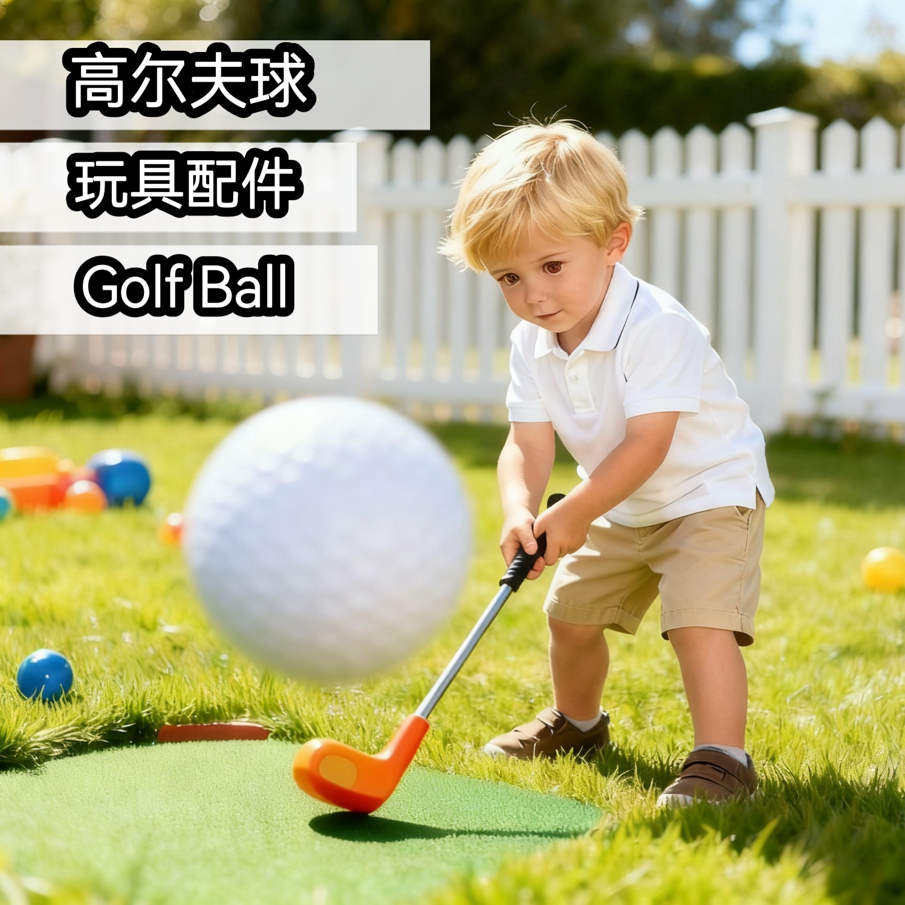 Park Stall Toys Plastic Balls Golf Balls Children's Sports Souvenirs Wholesale Hot Items