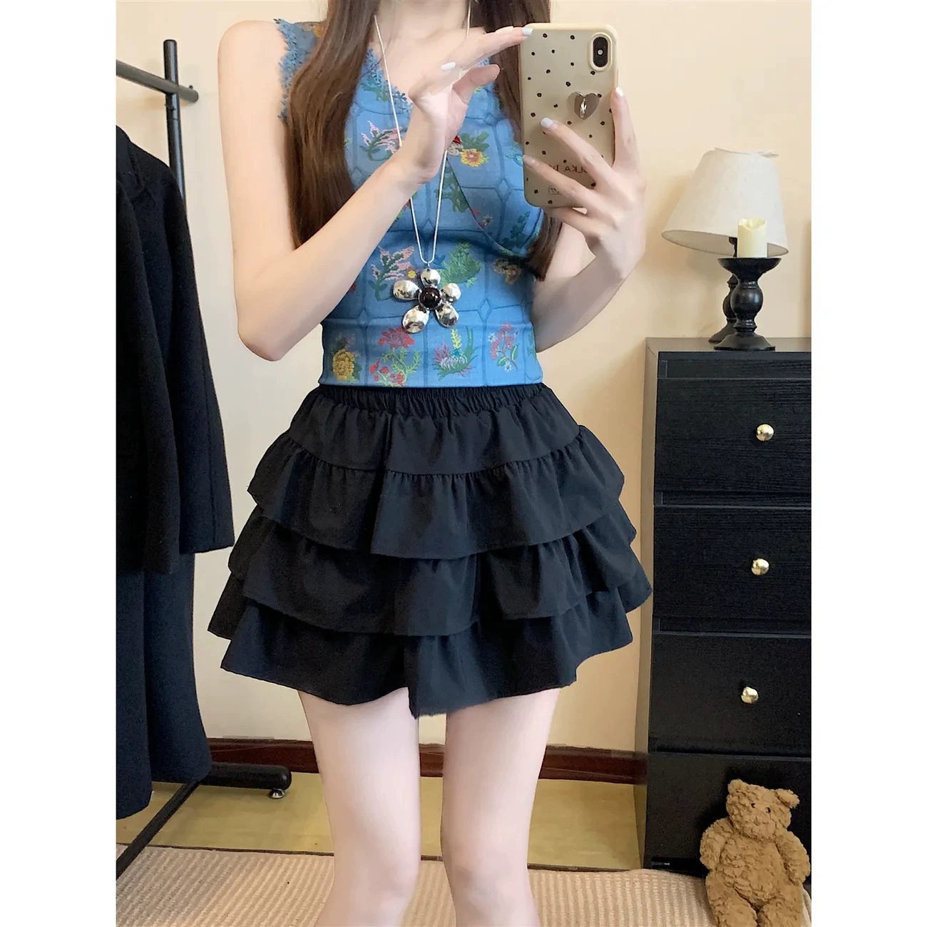 2025 модный стиль облегающая утягивающая кружевная юбка-тортик для женщин весна-лето новая сладкая сексуальная пышная юбка-тортик