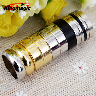 New black ring magnetic ring magnetic ring pattern arc magnet ring strong magnetic magic props pk ring