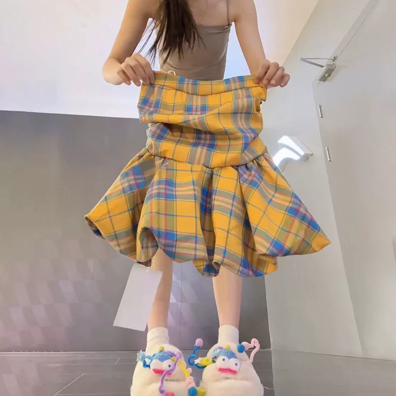 Новая летняя контрастная клетчатая футболка без рукавов, женская летняя верхняя одежда, сексуальный топ без рукавов, короткий стиль