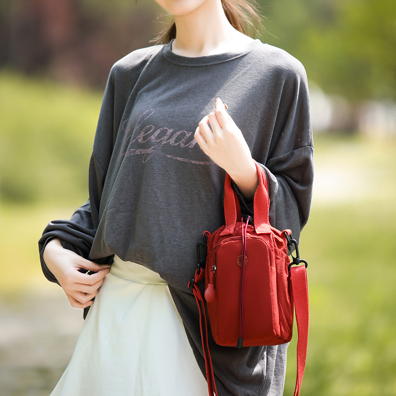 2026 New Sports Crossbody Bag, Korean Style Popular Drawstring Bucket Bag, Trendy Fashionable Single Shoulder Crossbody Bag