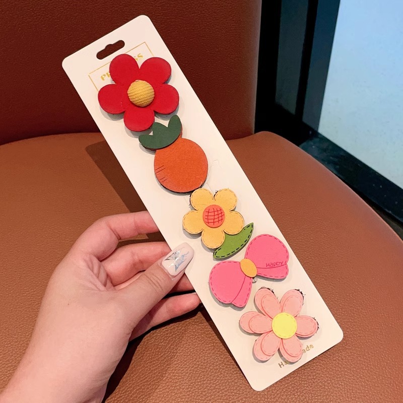 Niños velcro pegatinas de cabello para bebés lindos no dañados pegatinas de frangeo frente lateral broche de sudor broche de cabello