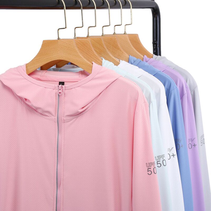 Sun Protection Clothing for Women, Long-Sleeved Summer Breathable Lightweight Jacket, Ice Silk Outdoor Skin Clothing, Sun Protection Clothing, Quick-Drying, Uv Protection Sun Protection Clothing for Women, Long-Sleeved Summer Breathable Lightweight Jacket, Ice Silk Outdoor Skin Clothing, Sun Protection Clothing, Quick-Drying, Uv Protection