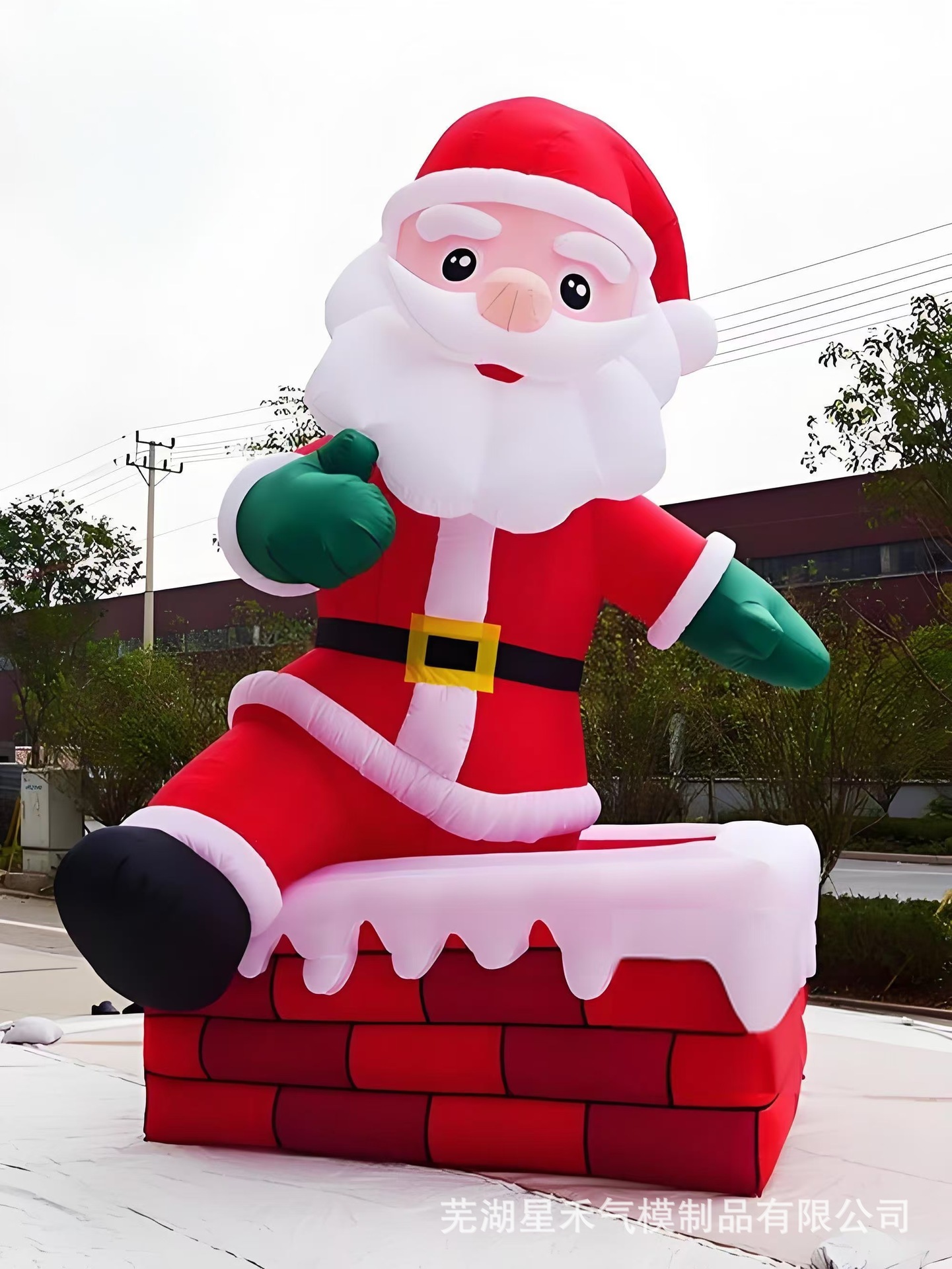 Navidad temática modelo de aire Papá Noel + árbol de Navidad fábrica directa decoración de fiestas props ahora