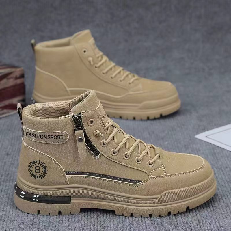 High-Top Martin Boots Men's Shoes Autumn New Breathable Work Shoes Construction Site Work Non-Slip Wear-Resistant Sports Labor Protection Shoes for Men High-Top Martin Boots Men's Shoes Autumn New Breathable Work Shoes Construction Site Work Non-Slip Wear-Resistant Sports Labor Protection Shoes for Men