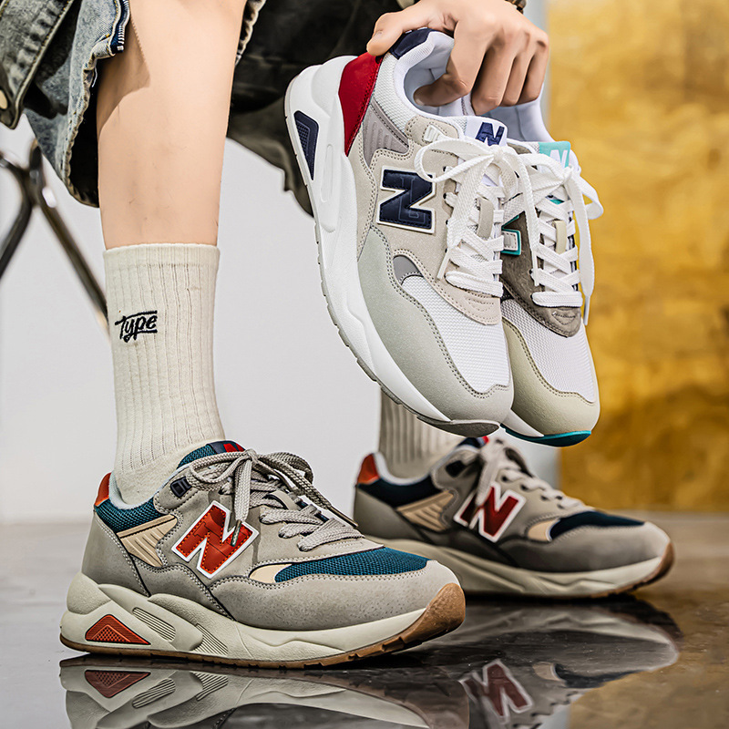 New Balance Running Shoes Men's Shoes New Balance Couple Model 580 Sports Women's Shoes N-Shaped Shoes Sports Shoes for Men and Women Breathable