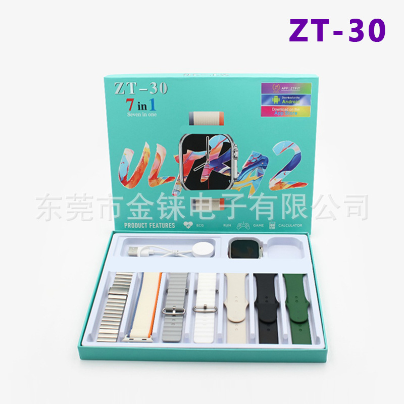 Smart Watch Zt30 Huaqiangbei S9Ultra2 Smart Island Cross-Border Sports Watch Women's Multi-Functional Set