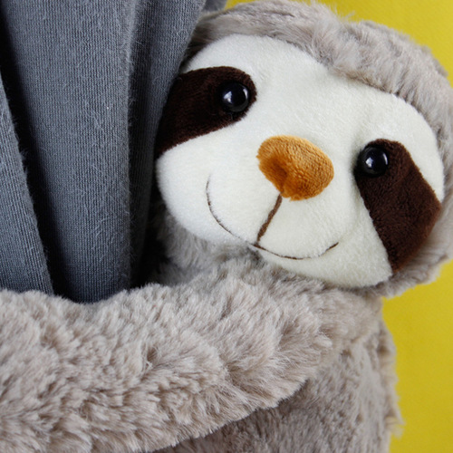 Cross-border Amazon sloth curtain clip cartoon plush magnetic strap fur toy forest animal figure