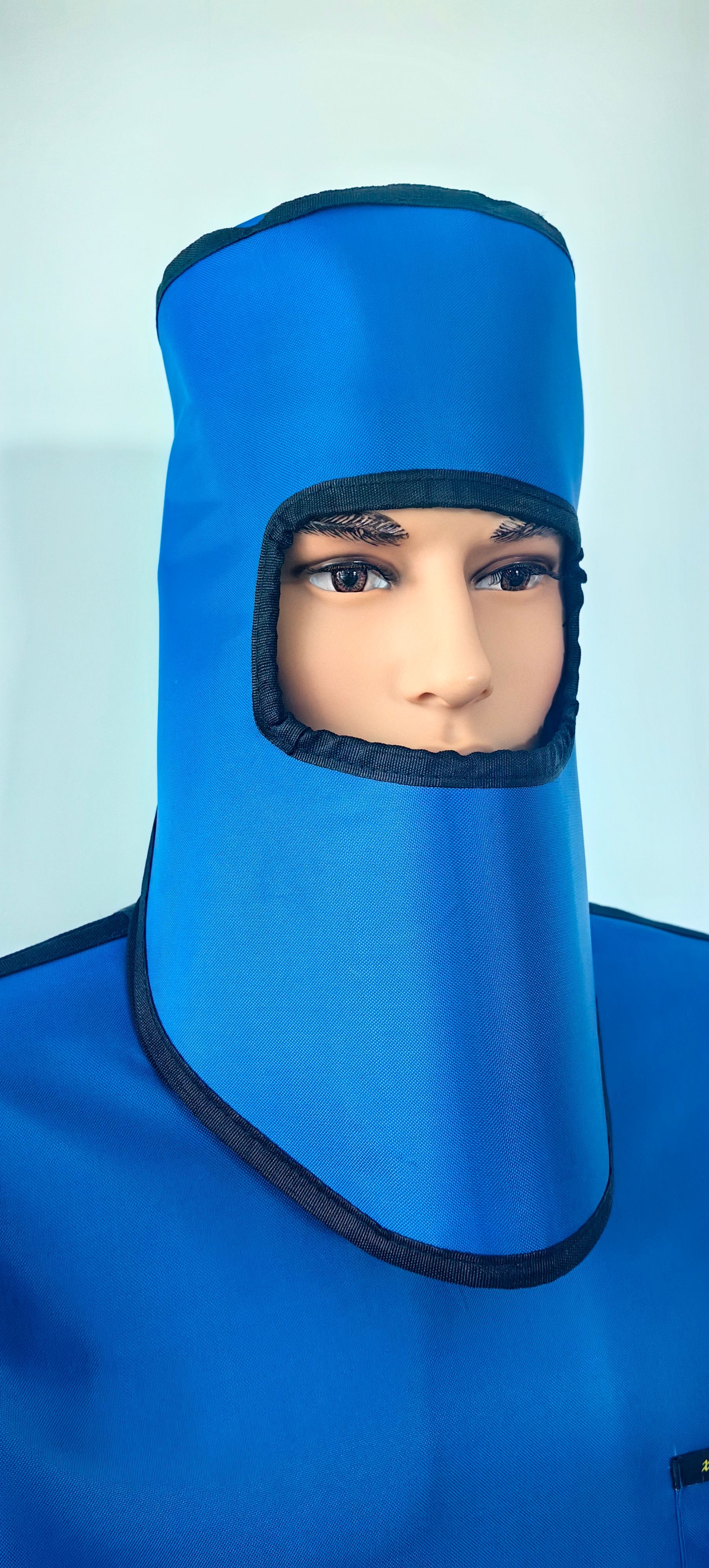 Azul; Gorro que cubre la cara; 0,35 equivalente