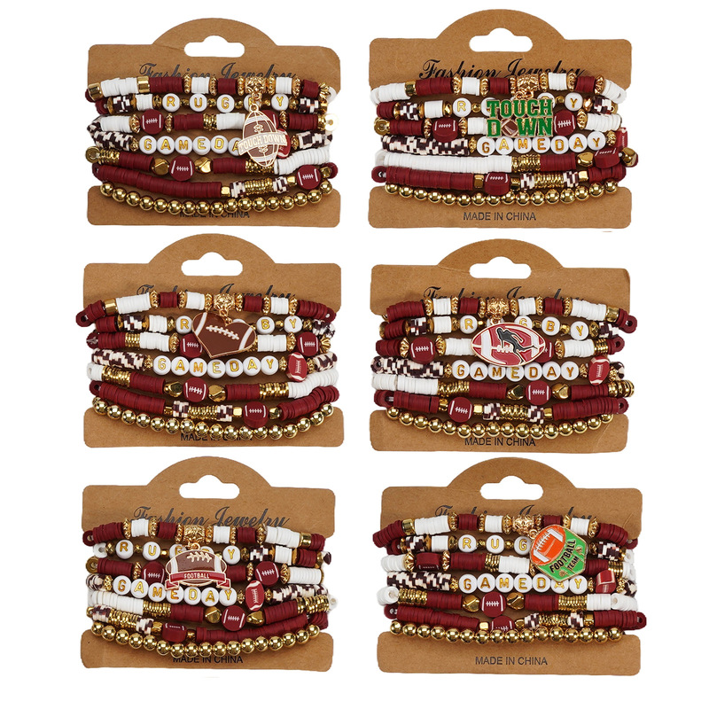 Football Bracelet Game Day Bracelet Football Mom Fan Bracelet for Watching the Game on Game Day Football Bracelet Game Day Bracelet Football Mom Fan Bracelet for Watching the Game on Game Day