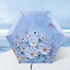 Small handheld umbrella solar-powered, sun protection cream, UF-protection