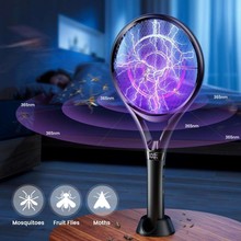 電蚊拍充電式家用滅蚊燈二合一蚊子拍蒼蠅拍電網電池智能其他輕奢