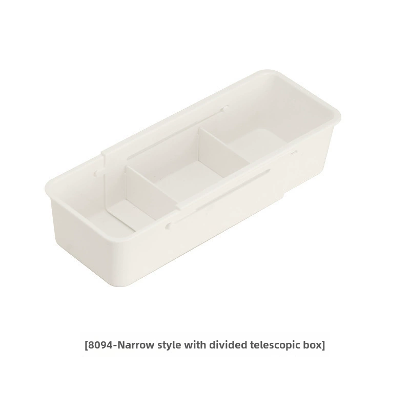 Storage box for boxes, tableware, cosmetics, stationery, clips included